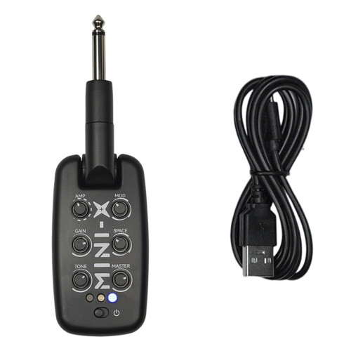Module d'effets de guitare portable, plug-in, traitement-Noir
