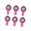 6Pcs Adjustable Strap Wearable Compasses Clear Display-rose red 1