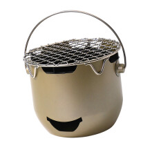 Camping Charcoal Stove Teas Cooker Stove With Grills For-Green