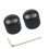 2Pcs Dome Top Knobs Potentiometer Knobs with Hole-Black 1