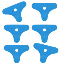 6 stuks elastische enkelbeschermer kinesiologietapes-blauw