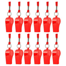 12 stuks luid helder geluid fluitje sport- en-Rood