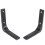 4 PCS Iron Wall Shelf Bracket, 4 x 4 Inch Heavy Duty Shelf Support Bracket Decorative Joint Angle Bracket, Black 8