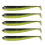 Set van 5 zacht plastic kunstaas, 9,5 cm-Kleur A 1