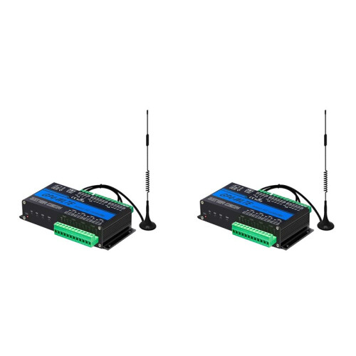 2X GP4-WLTE  4G Global GSM SMS APP Controller RS485 WEB Control 4 CH 4-20Ma Analog Inputs 10A Relay Outputs,EU Plug