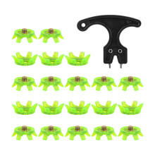 21pcs Antislip Golf Cleats Quiets Golf Shoe Traction-Green