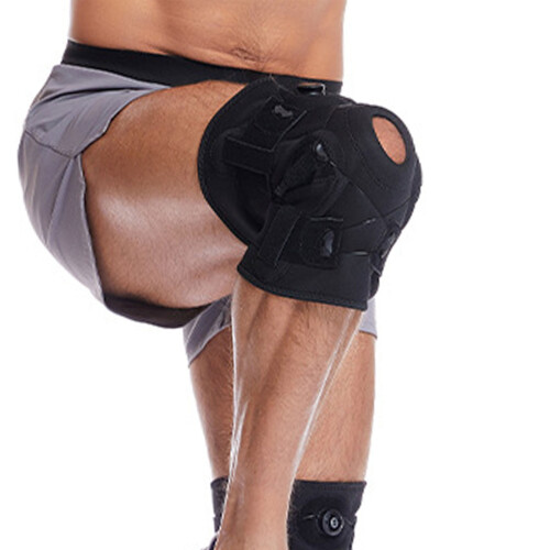 Breathable Adjustable Knee Support Strap With Rotating-Black M 1
