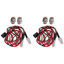 2X 2 LED Light Rear Light Car Tail Light for WPL C14 C24 B14 B24 B16 B36 Q60 Q61 Q62 Q63 Q64 Q65 RC Truck
