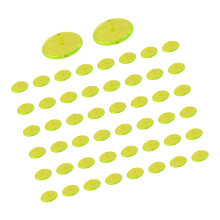 50lots Light weight Plastic Golf Ball-Transparent Yellow