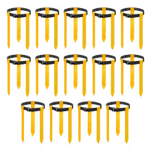 14Pcs Football Webbing Waist Flag Soccer Buckle Belt-Yellow