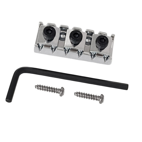 Quickly Install Guitar String Lock Zincs-Silver 43x16.7x8.4mm