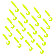 20lots Soft Realistic Floating Lures Swimming Motion-Yellow