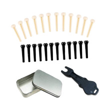 Acoustic Guitar String Pins Saddles and Metal Pin-Set 4