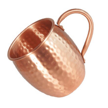 Copper Cocktail Mugs Set of Hammered Copper Cups for Cocktails, Ginger Beer Drinks, Whiskey and Bar Accessories