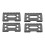 4 Pcs Ceramic Blade Ceramic Replacement Cutter ,28 Teeth Ceramic Clipper Blade Replacement Cutter 2-Hole Clipper,Black 1