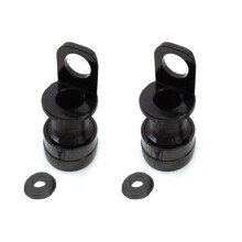 2X Folding Bike Quick Release Pedal Holder for  Buckle Mks Pedal Portable Frame Mounting Fixing Adapter,Black