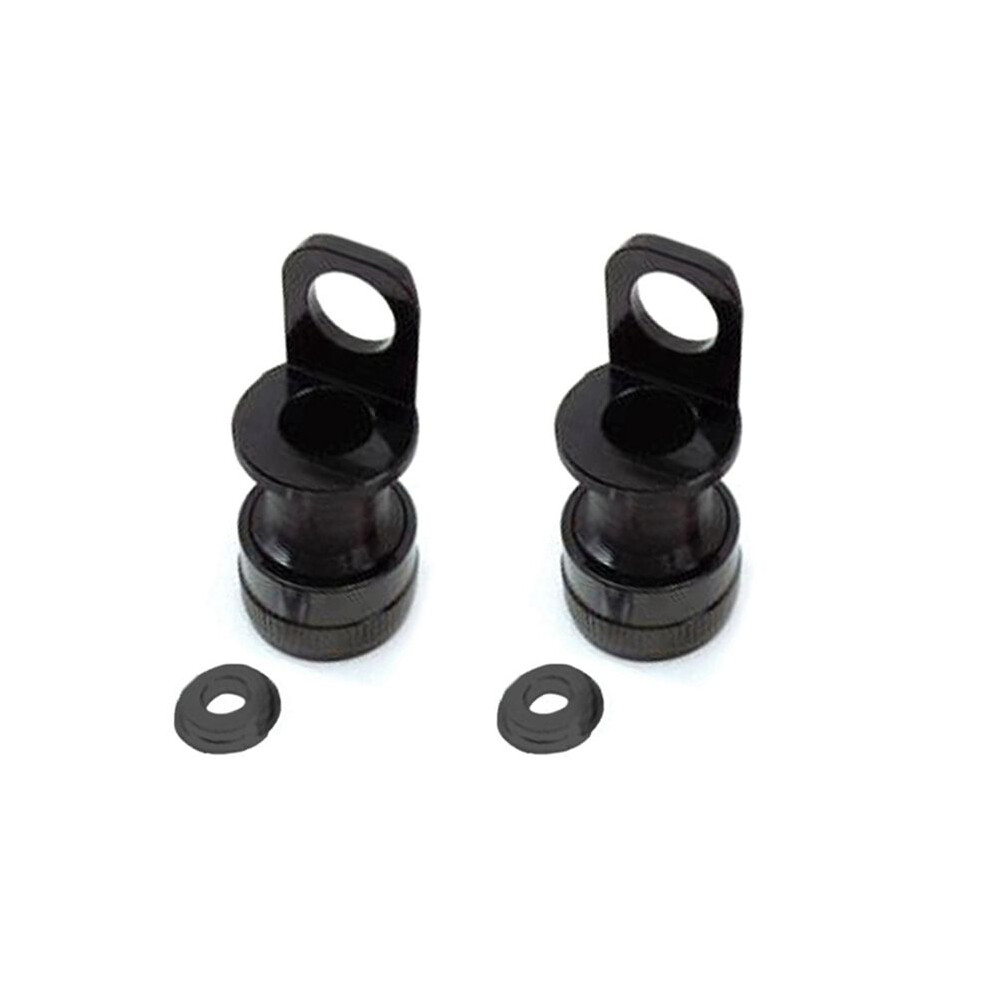 2X Folding Bike Quick Release Pedal Holder For Buckle Mks Pedal Portable Frame Mounting Fixing Adapter, Black 6031866448563
