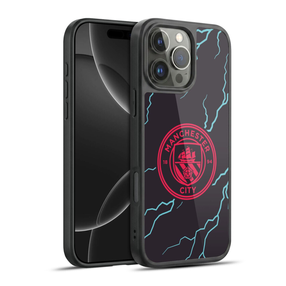Photos - Case Head  Designs Officially Licensed Man City FC /24 BADGE KIT Third Armour Gel  for Apple iPhone 16 Pro Max HB401 2023
