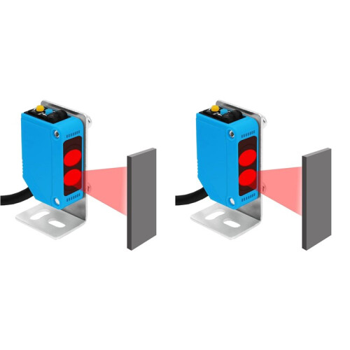 2X Interruptor de Sensor Fotoelétrico NA+NC,DC10-30V,Distância:80cm/31,52 Polegadas, AE3Z-D61,Sensor Fotovoltaico Reflexivo NPN