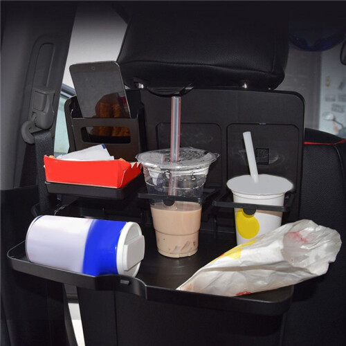 2X Car Multi-Function Dinner Plate Foldable Dining Table Car Tray Universal Car Supplies 2