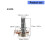 Split Shaft 500K Potentiometer Replacement Part Easy Install 3