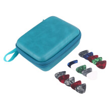 15 STÜCKE Gitarren Plektren mit Alle Dicken 0,75 Mm für Akustik-, Klassik-, Elektro- und Bass Gitarren mit Tasche Zur Aufbewahrung Tasche, Blau