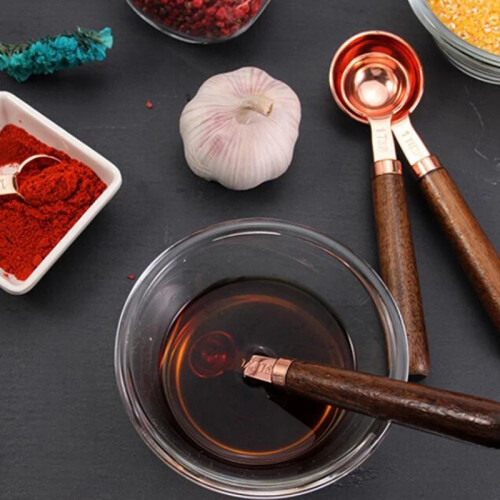 4Pcs Measuring Tools Baking Accessories Stainless Steel Kitchen Gadgets-Spoon