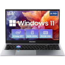 (Grey) Blackview laptop Acebook 8,15.6" Intel 3.6GHz Processor 16GB DDR4 RAM 512GB SSD Windows 11 Home Laptop,Grey