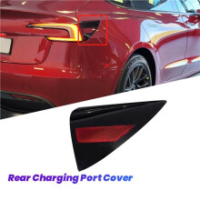 2X Copertura Porta di Ricarica Posteriore per Auto per Model 3 Highland 2024, Riflettore Luce Pannello Laterale 1715105-00-B Destro