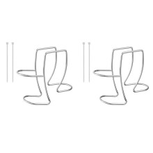 2X Wasmachine Afvoerslanghouder, Verstelbare Afvoerslanghouder Klemhaak Slanggeleiderclip Past op Alle Afvoerslangen