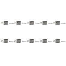 10X 3 String Guitar  String Bridge Bridge Pull String Hard Tail Guitar Bridge Tail 3 String Silver