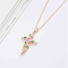 New Leaf Winding Pendant Necklace Women's Golden Necklace Fashion Clothes Accessories Couple Jewelry,Gold