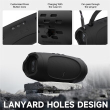Silicone Cover Case for Charge 6 Portable BT Speaker, Shockproof Protective Skin Holder Sleeve, Shell Accessories