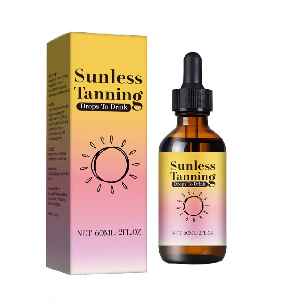 (1PC) Sunless Tanning Drops To Drink, Drinkable Sunless Tanning Drops, Oral Drink 60ml