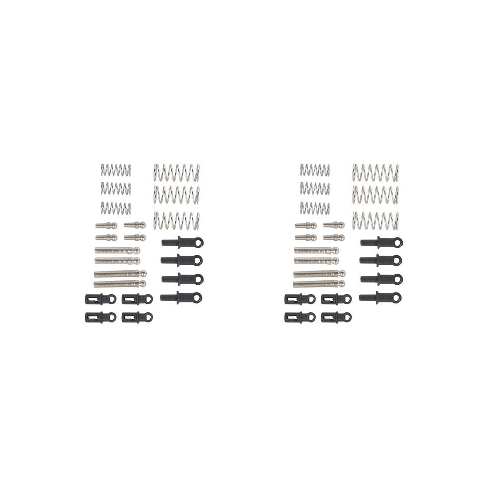 2X For 1/18 Ldrc A86 Ld1801 Ld1802 Ld1803 Ld1804 A01 A02 Front & Rear Shock Damper Rc Car Upgrade Parts Black/Silver 6031418892530