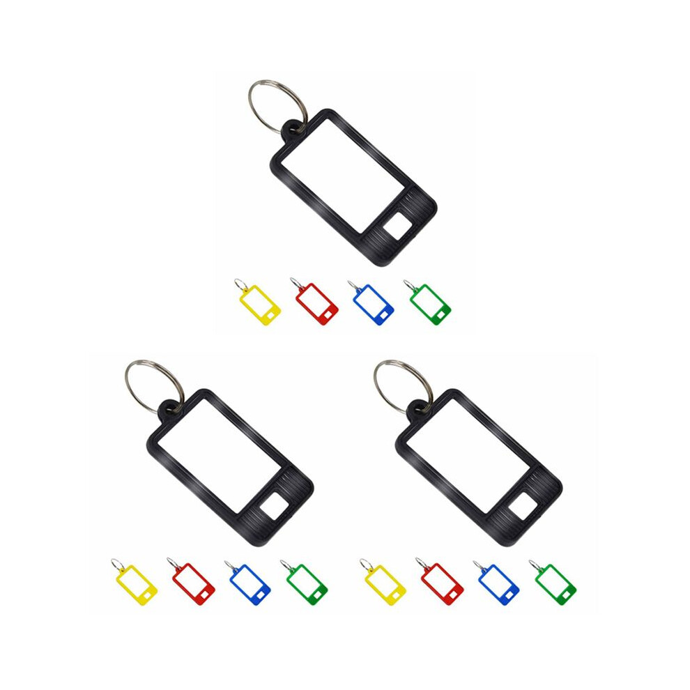300 Pieces Plastic Key Tags Oval Shaped Label Tag With Window And Split Ring,Blank Labeling Tags 5 Colors 6031820719760