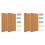 4X Cork Board Bulletin Board, Small Rectangular Pin Board for Wall, Self-Adhesive Cork Board for Office, School and Home 1