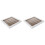 2X Square Thick Pine Wood Photo Frame Wall Picture Frame (White,8 Inch) 1