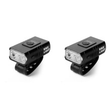 2X 1200Ma Cycle  Light Lamp T6 Charged Quantity Display Lamp Low and  Mountain Bicycle Rechargeable