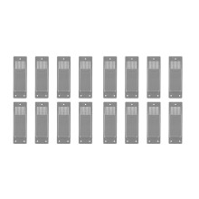 16-Delige Transportcontainer Ontluchtingsset Heavy-Duty Transportcontaineraccessoires Flowventilatieset Grijs