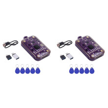 2X Lector de Chip Inteligente RFID Chameleon Ultra, Emulador de Tarjeta Inteligente EM125KHZ IC 13,56 Mhz, Decodificador RFID, Duplicador de Etiquetas