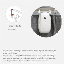 2X TUYA Cortinas Robot Roman Rod Track/T/U-Rail Tracks 3in1 Cortina Automática Cortina Control Remoto