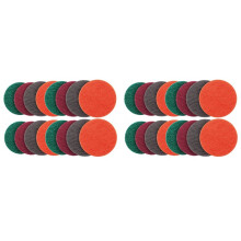 32-Delige Schuurvliesset Schuurgereedschap Polijstpads 5 Inch voor Hout, Roestvrij Staal, Meubels, Korrel 180 400 800 1500