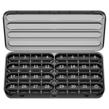 Monatlicher Pillenorganizer, 1-Mal Täglich Pillendose, Monats-Pillenbox für Reisen, 31-Tage-Tagesmedikamentenbehälter