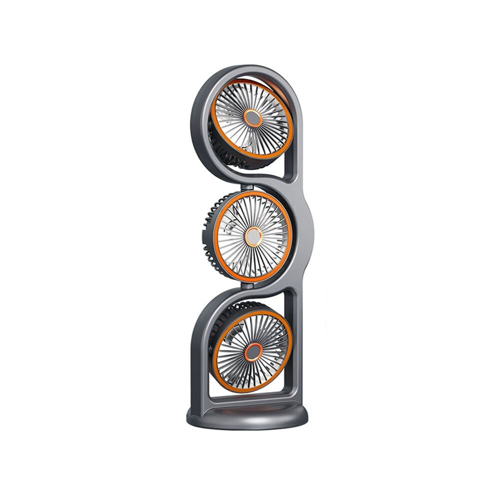 Portable Three- Fan Usb Rechargeable 360 Circulation 5-Speed Wind Dormitory And Outdoor Desktop Fan A 4713445045807
