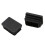 40 Pcs Plastic Rectangular End Cap 30mm X 20mm Threaded Pipe Tube Insert Rubber Feet 1
