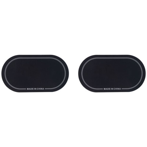 Patch de Grosse Caisse, Accessoires pour Instruments de Percussion de TêTe de Batterie, Patchs de Grosse Caisse Noir 10 X 18 Cm