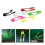 20pack Soft Fishing Lures Realistic 3D Design  Materials-Yellow 3