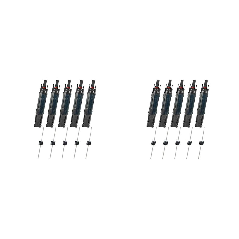 Photos - Other Hand Tools 10 PCS PV Solar Panel Connector Male/Female 30A Built-in Diode Inline Fuse Solar Wire Connectors Anti-Backflow