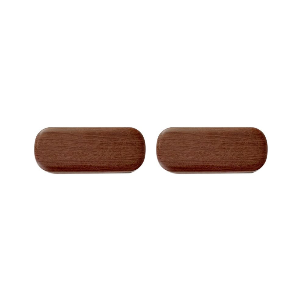 Typecat 2X Portable Glasses Case Hard Wooden Grain Spectacle Frame Box Reading Glasses Sunglasses Holder Storage Case-Dark Brown